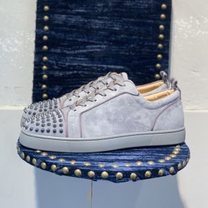 Christian Louboutin women Spike Accents Sneakers men dress shoes SH063