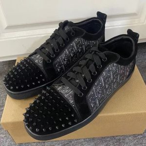 Christian Louboutin Men Spike Accents Sneakers Dress Shoes SH100