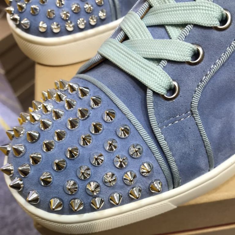 Christian Louboutin women Spike Accents Sneakers men dress shoes-4