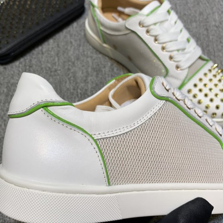 Christian Louboutin women Spike Accents Sneakers men dress shoes-4