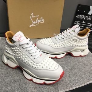 Christian Louboutin women men Spike Accents leather Sneakers SH069