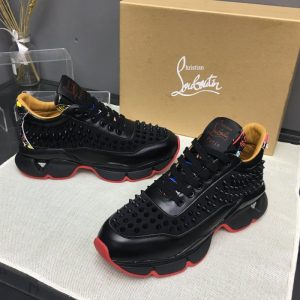 Christian Louboutin women men Spike Accents leather Sneakers SH069
