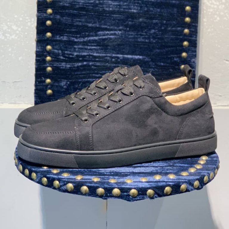 Christian Louboutin’s women Spike Accents Sneakers men dress shoes-1