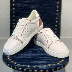 Christian Louboutin best quality women men Black leather Sneakers Dress Shoes SH067