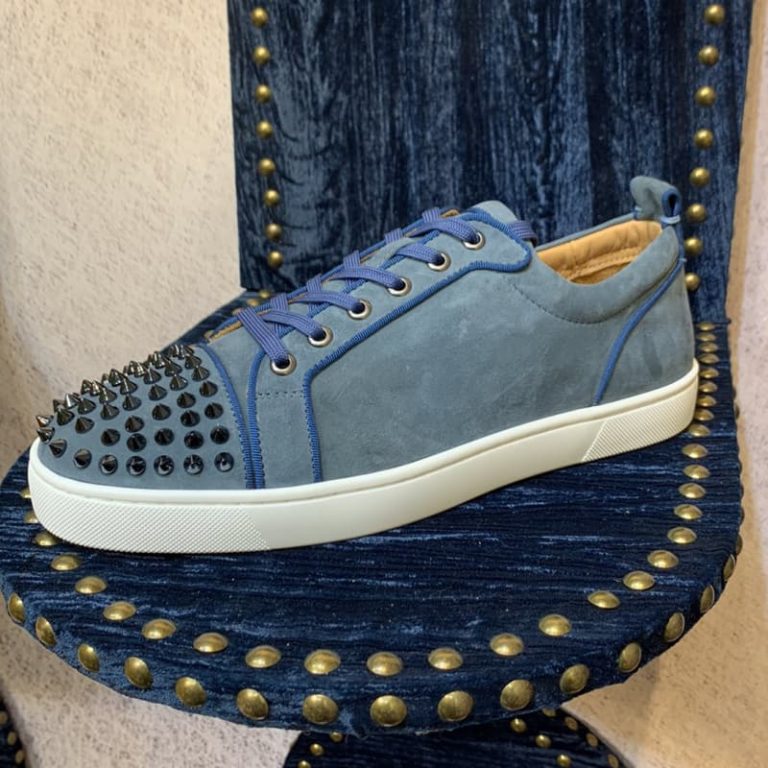 Christian Louboutin’s women Spike Accents Sneakers men dress shoes-1