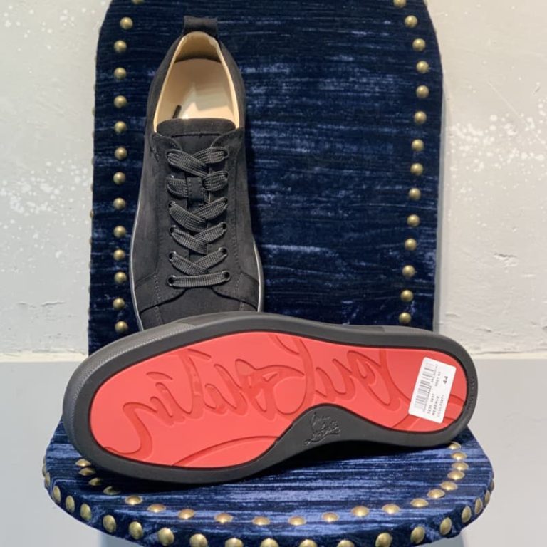 Christian Louboutin’s women Spike Accents Sneakers men dress shoes-3
