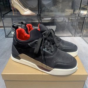 Christian louboutin top quality sport black Flat shoes sneakers SH142