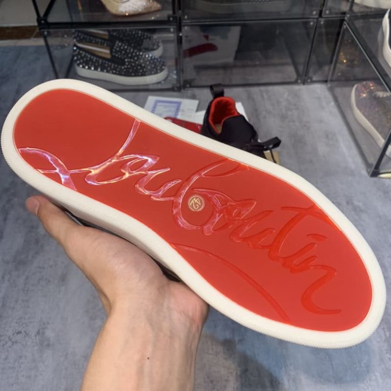 Christian louboutin top quality sport black Flat shoes sneakers1