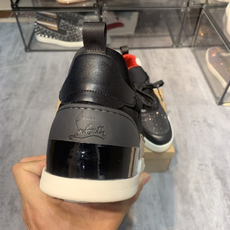 Christian louboutin top quality sport black Flat shoes sneakers3