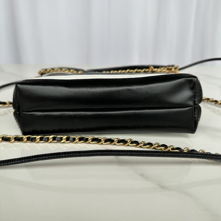Classic shoulder leather shopping bag-5