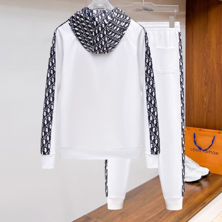 Dior side logo Full Zip Long tracksuits-2