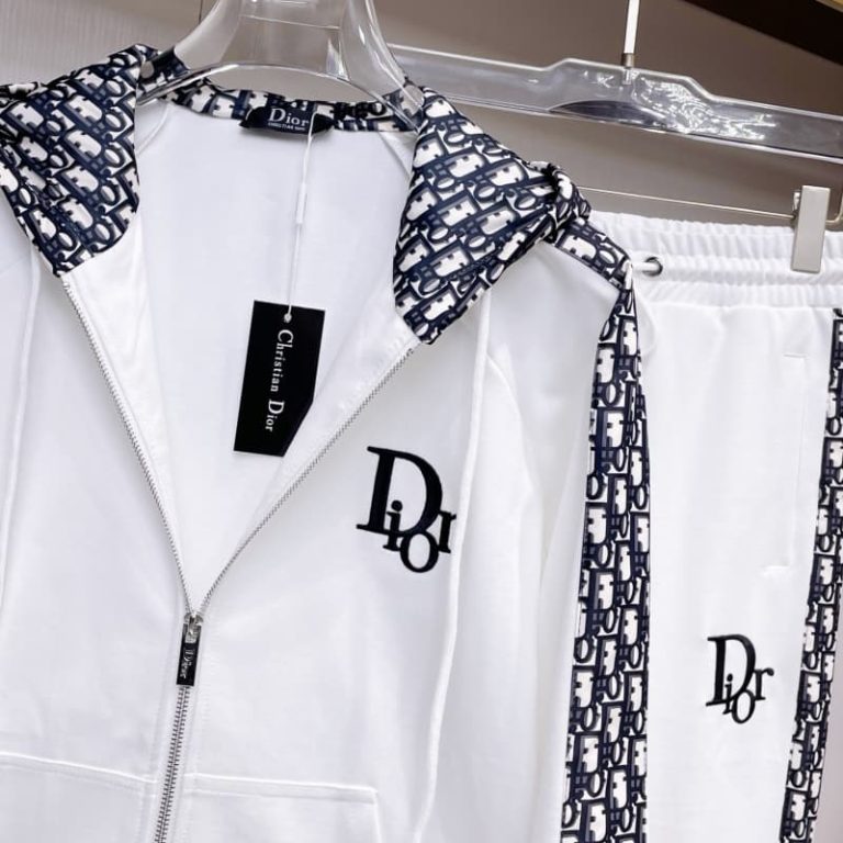 Dior side logo Full Zip Long tracksuits-3