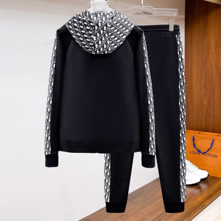 Dior side logo Full Zip Long tracksuits-6