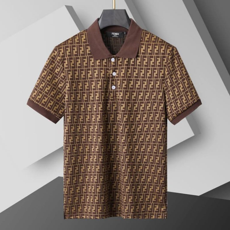 FENDI Letters Printed Short Sleeve Summer Shirt-1