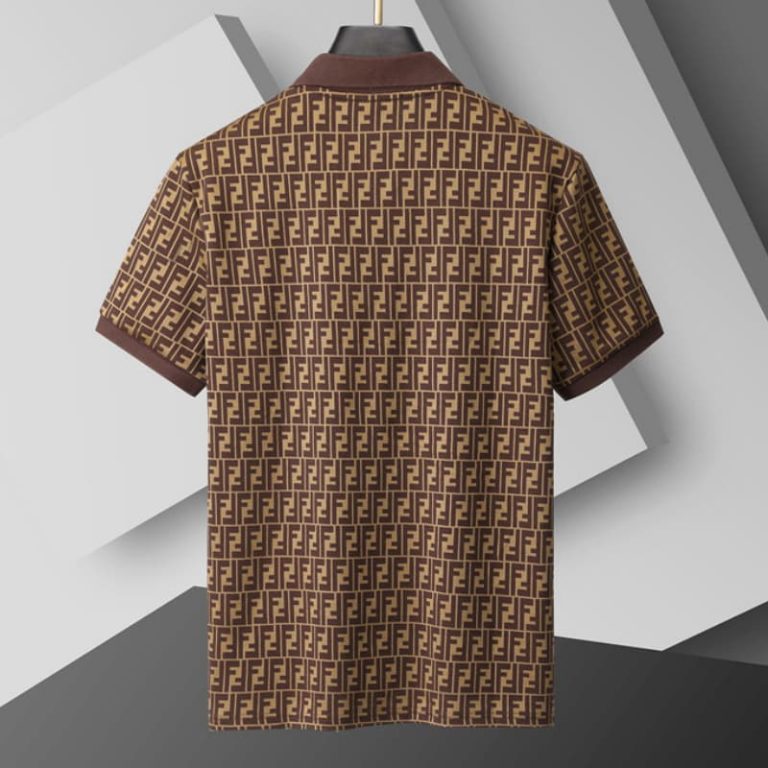FENDI Letters Printed Short Sleeve Summer Shirt-2
