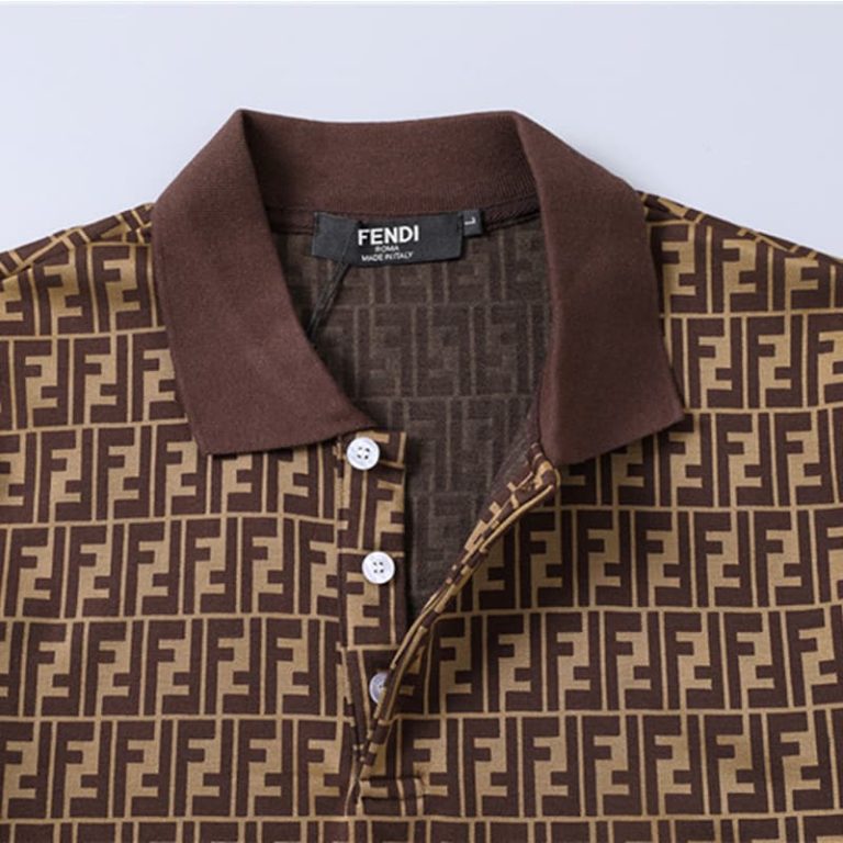 FENDI Letters Printed Short Sleeve Summer Shirt-6