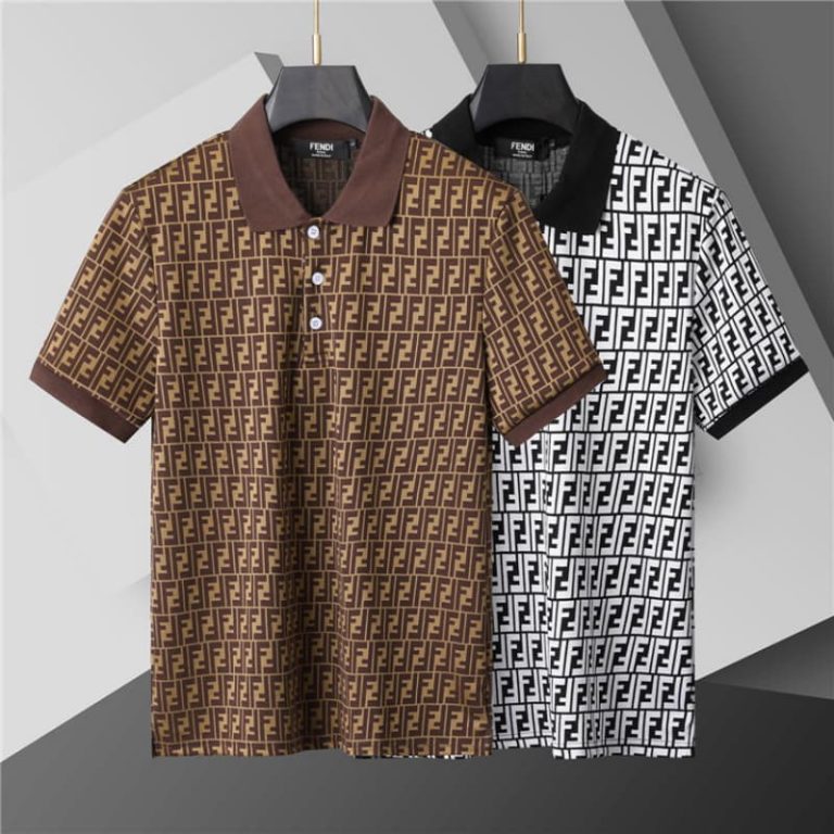 FENDI Letters Printed Short Sleeve Summer Shirt-7