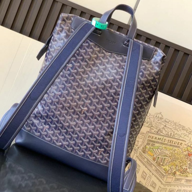 Goyard Best Quality Dogtooth Pattern Backpack Drawstring Handle Multiple Pockets Large Capacity 33x14x43cm LB182 (6)