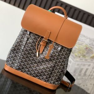 Goyard Best Quality Dogtooth Pattern Backpack Drawstring Handle Multiple Pockets Large Capacity 39x15.5x32cm LB181