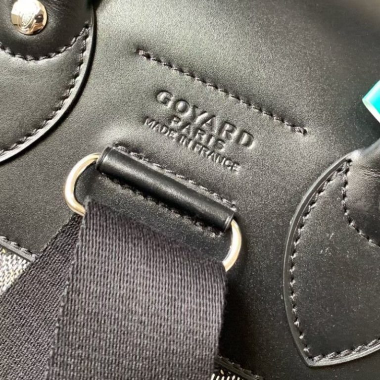 Goyard Best Quality Dogtooth Pattern Backpack Drawstring Handle Multiple Pockets Large Capacity 39x15