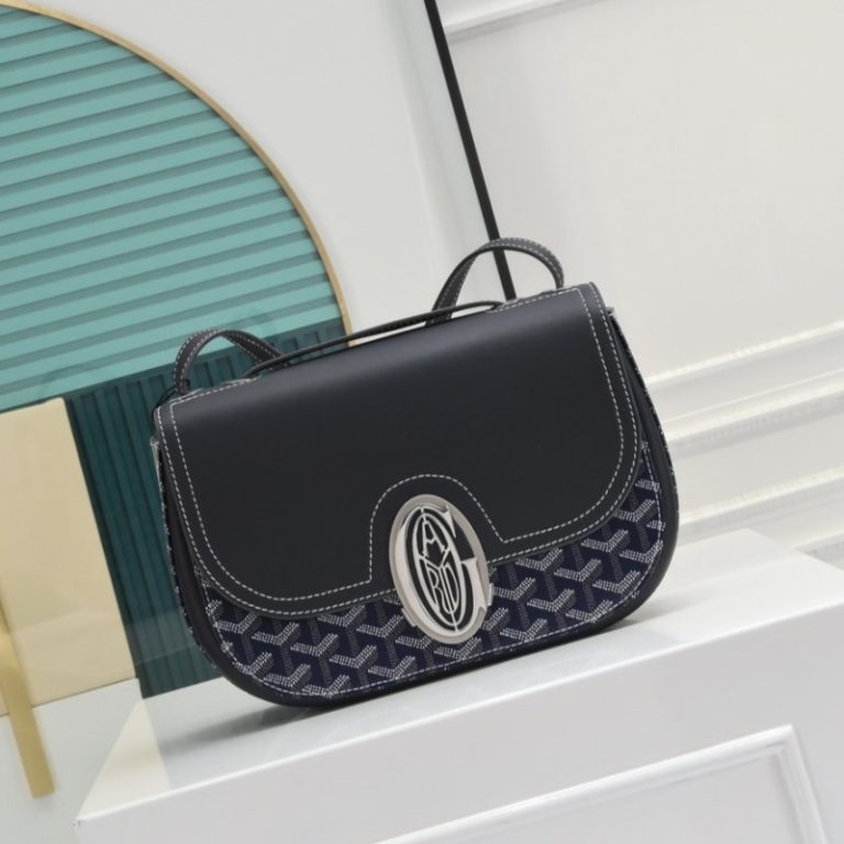 Goyard Best Quality Goyardine Canvas Calfskin Flap Crossbody Bag 26x18x8cm LB171 (12)