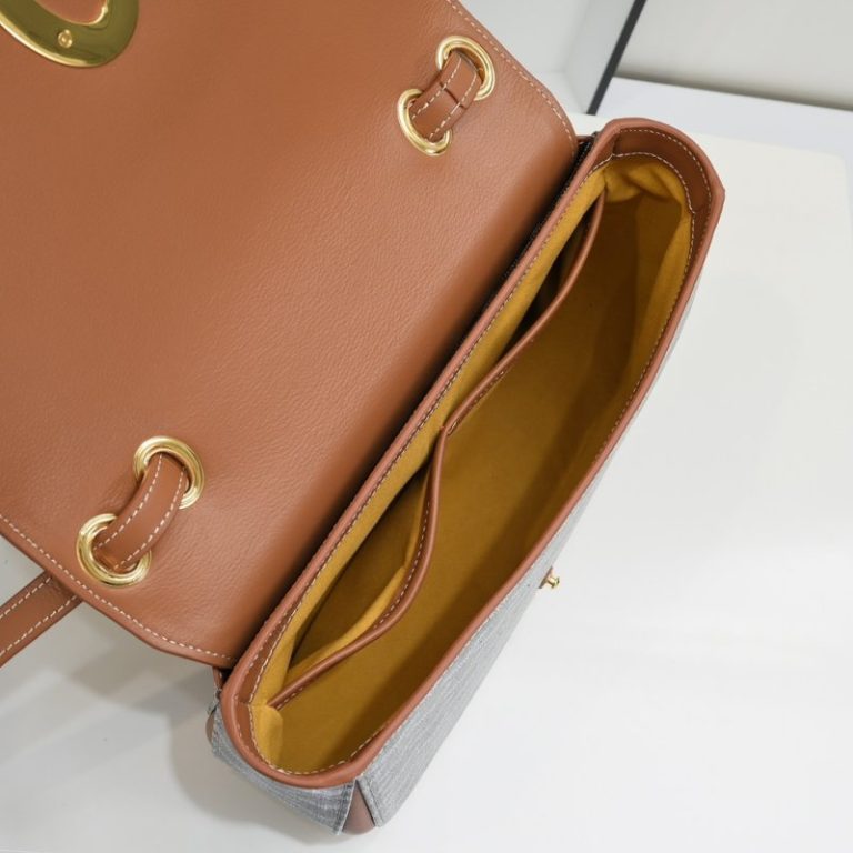 Goyard Best Quality Goyardine Canvas Calfskin Flap Crossbody Bag 26x18x8cm LB171 (9)