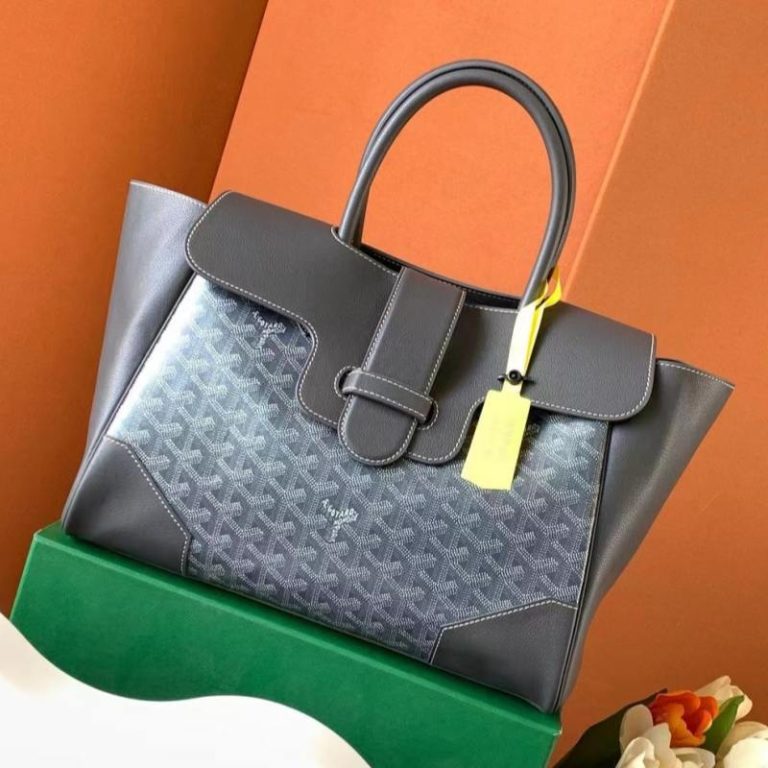 Goyard Best Quality Saigon Tote Bag Large Capacity Flap Office Bag 34x18x24cm LB172 (9)