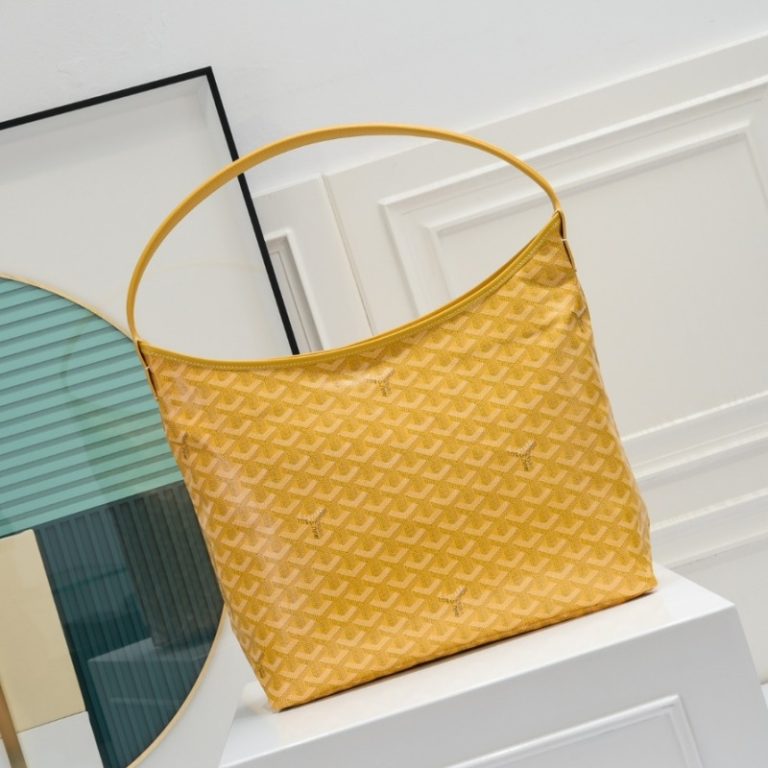 Goyard Best Quality Women Boheme HoBo Dog Tooth Shape Shoulder Bag Large Capacity Zipper Handbag 27x15x42cm LB176 (12)