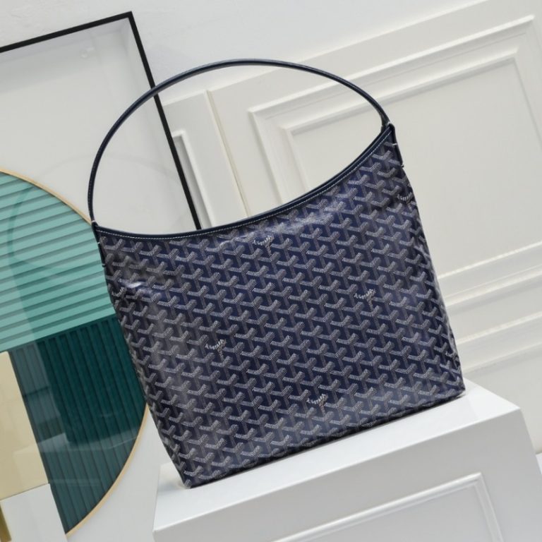 Goyard Best Quality Women Boheme HoBo Dog Tooth Shape Shoulder Bag Large Capacity Zipper Handbag 27x15x42cm LB176 (2)