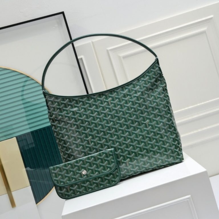 Goyard Best Quality Women Boheme HoBo Dog Tooth Shape Shoulder Bag Large Capacity Zipper Handbag 27x15x42cm LB176 (4)
