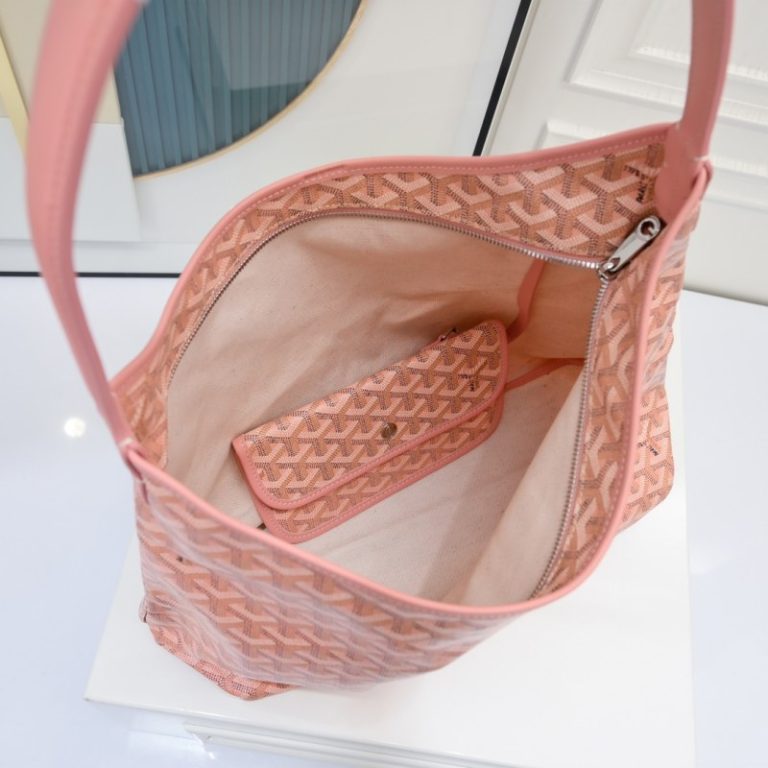 Goyard Best Quality Women Boheme HoBo Dog Tooth Shape Shoulder Bag Large Capacity Zipper Handbag 27x15x42cm LB176 (8)