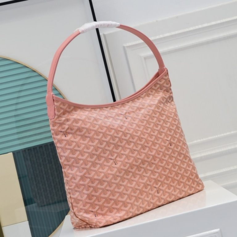 Goyard Best Quality Women Boheme HoBo Dog Tooth Shape Shoulder Bag Large Capacity Zipper Handbag 27x15x42cm LB176 (9)