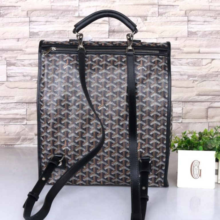 Goyard High Quality Dogtooth Pattern Backpack Drawstring Handle Multiple Pockets Large Capacity 32x14x37cm LB190 (5)