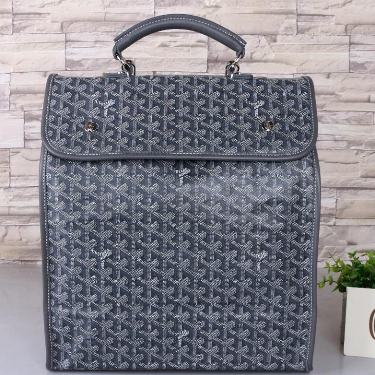 Goyard High Quality Dogtooth Pattern Backpack Drawstring Handle Multiple Pockets Large Capacity 32x14x37cm LB190 (8)