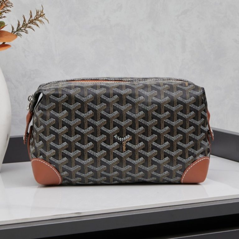 Goyard High Quality Women Cosmetic bag toiletry bag clutch bag Dogtooth Pattern 24x14x10cm LB184 (10)