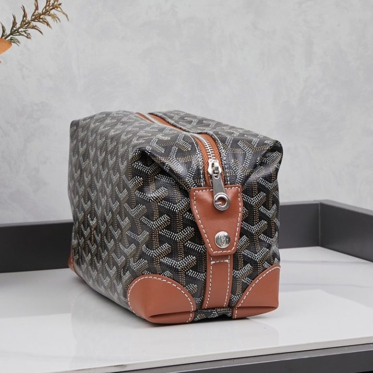 Goyard High Quality Women Cosmetic bag toiletry bag clutch bag Dogtooth Pattern 24x14x10cm LB184 (11)