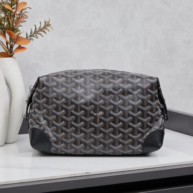 Goyard High Quality Women Cosmetic bag toiletry bag clutch bag Dogtooth Pattern 24x14x10cm LB184 (13)