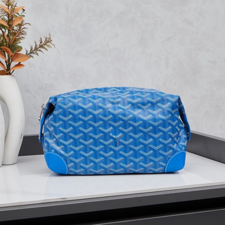 Goyard High Quality Women Cosmetic bag toiletry bag clutch bag Dogtooth Pattern 24x14x10cm LB184 (14)