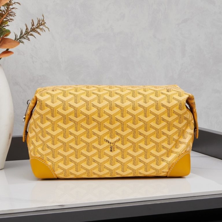 Goyard High Quality Women Cosmetic bag toiletry bag clutch bag Dogtooth Pattern 24x14x10cm LB184 (4)