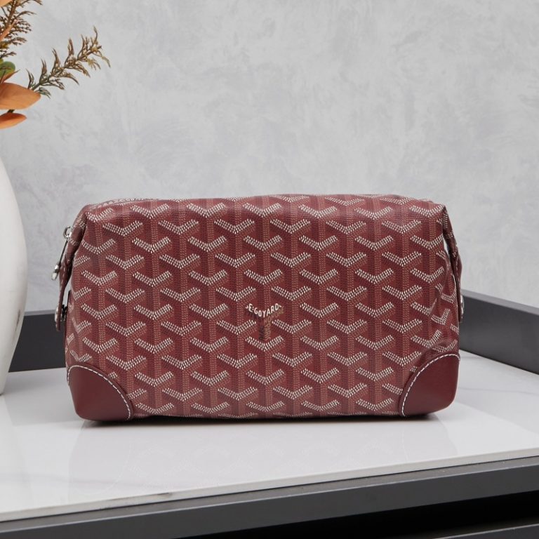 Goyard High Quality Women Cosmetic bag toiletry bag clutch bag Dogtooth Pattern 24x14x10cm LB184 (5)
