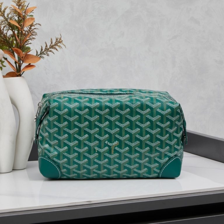 Goyard High Quality Women Cosmetic bag toiletry bag clutch bag Dogtooth Pattern 24x14x10cm LB184 (6)