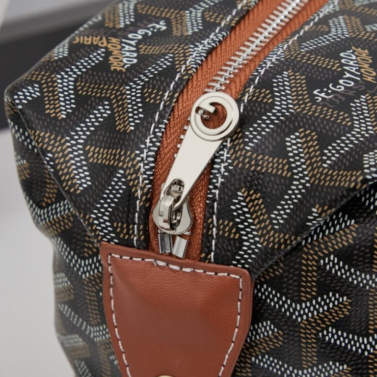 Goyard High Quality Women Cosmetic bag toiletry bag clutch bag Dogtooth Pattern 24x14x10cm LB184 (8)