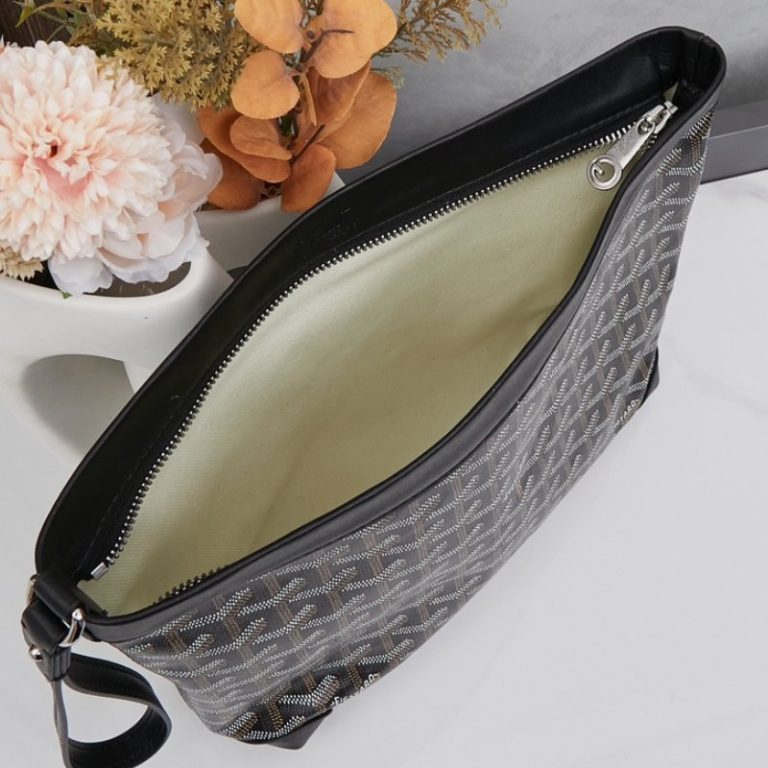 Goyard High Quality Women Man Clutch zipper small capacity Dogtooth Pattern 24x32x22cm LB185 (1)