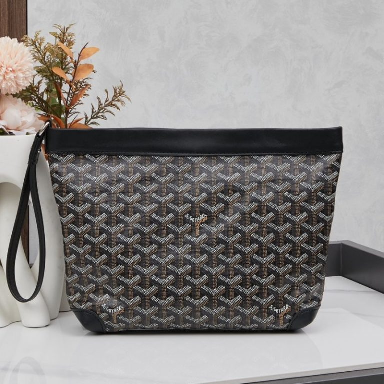 Goyard High Quality Women Man Clutch zipper small capacity Dogtooth Pattern 24x32x22cm LB185 (14)