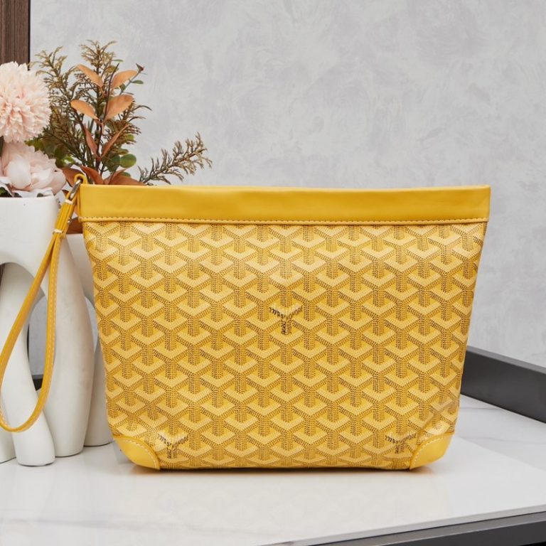 Goyard High Quality Women Man Clutch zipper small capacity Dogtooth Pattern 24x32x22cm LB185 (2)