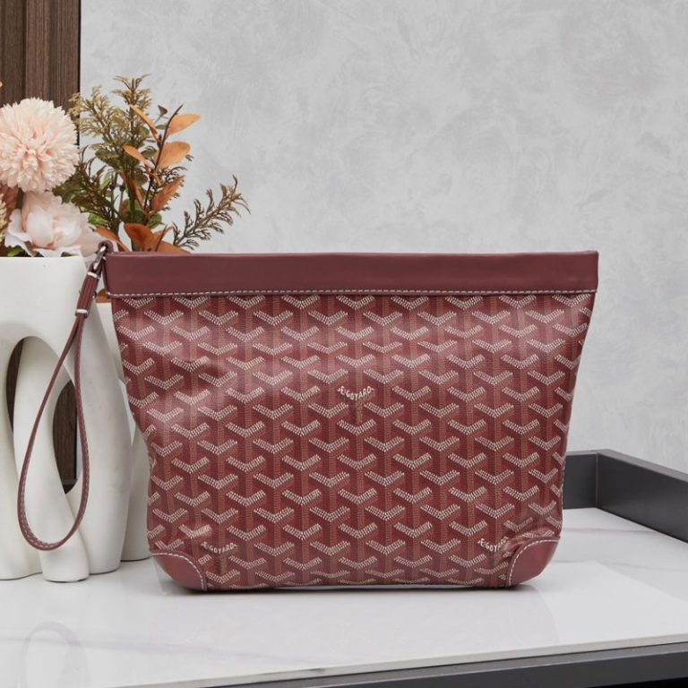 Goyard High Quality Women Man Clutch zipper small capacity Dogtooth Pattern 24x32x22cm LB185 (7)