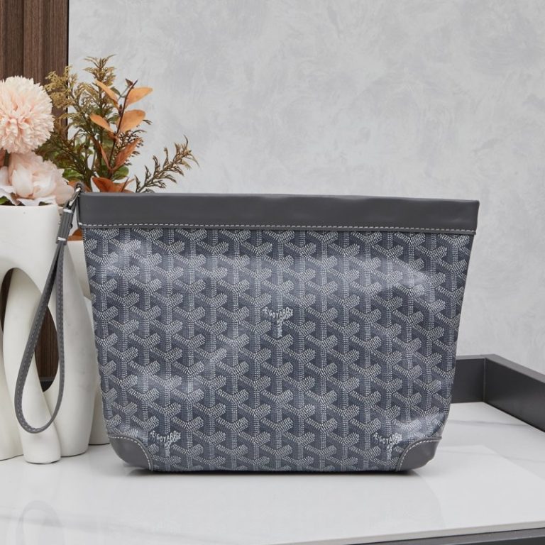 Goyard High Quality Women Man Clutch zipper small capacity Dogtooth Pattern 24x32x22cm LB185 (8)