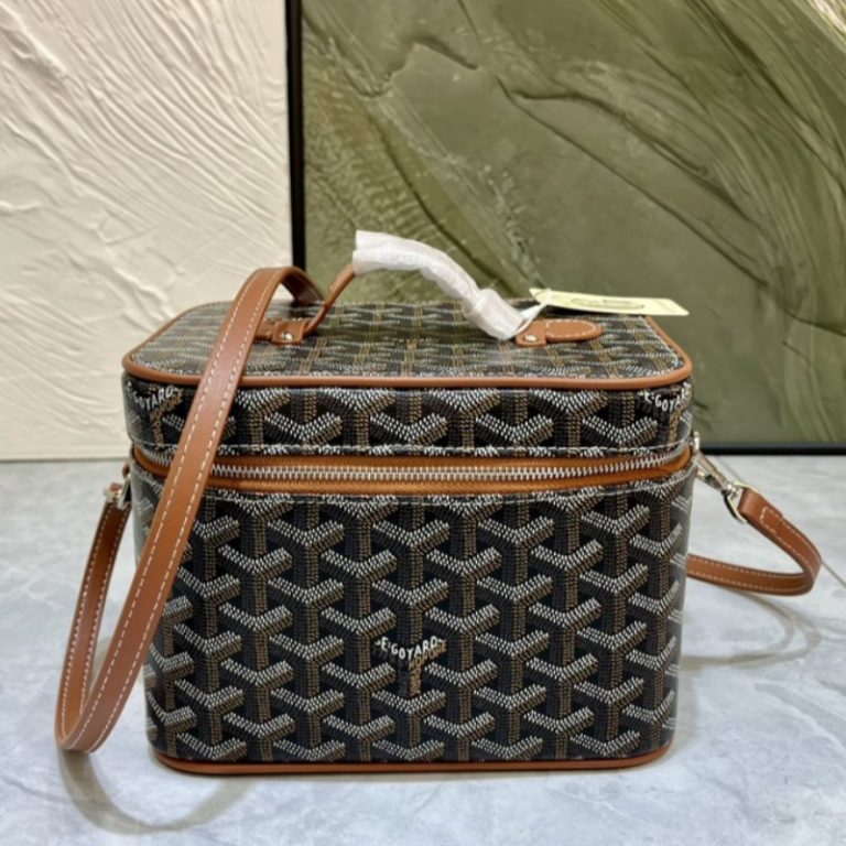 Goyard High Quality Women Man Small camera bag zipper small capacity Dogtooth Pattern 21x15x14cm LB186 (4)