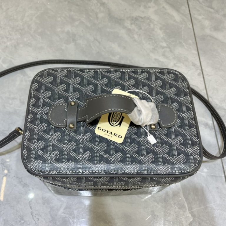 Goyard High Quality Women Man Small camera bag zipper small capacity Dogtooth Pattern 21x15x14cm LB186 (9)