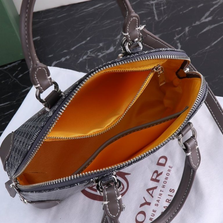 Goyard High Quality Women Shell Tote Zipper Crossbody Bag Long Shoulder Strap Dogtooth Pattern 23x18x10cm LB187 (10)